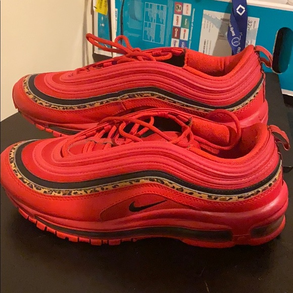 red air max cheetah print